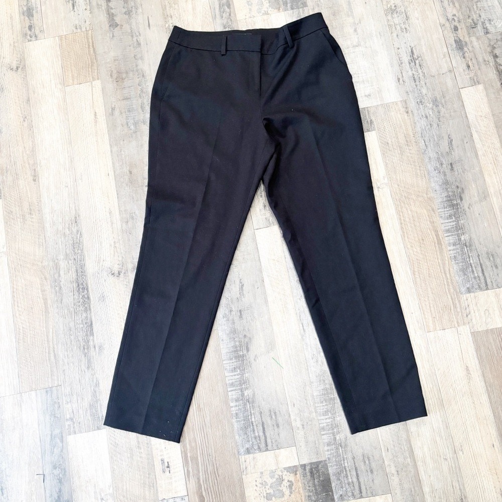 Tahari Black Straight Leg Slacks Professional Work Old Money Sz 8